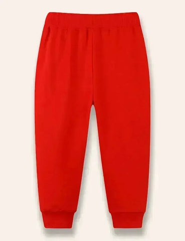 Kerst cartoon elanden applicatie broek