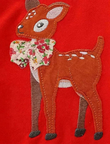 Kerst cartoon elanden applicatie broek