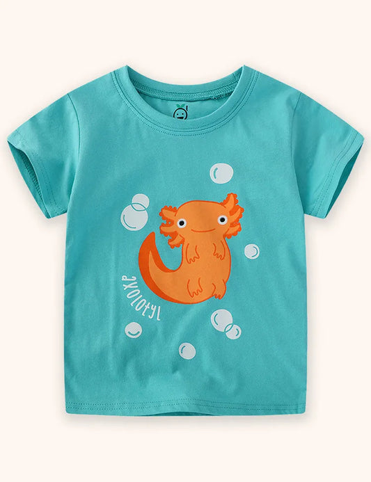 T-shirt con applicazione Salamandra