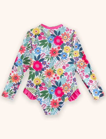 Flower Printed Swimsuit