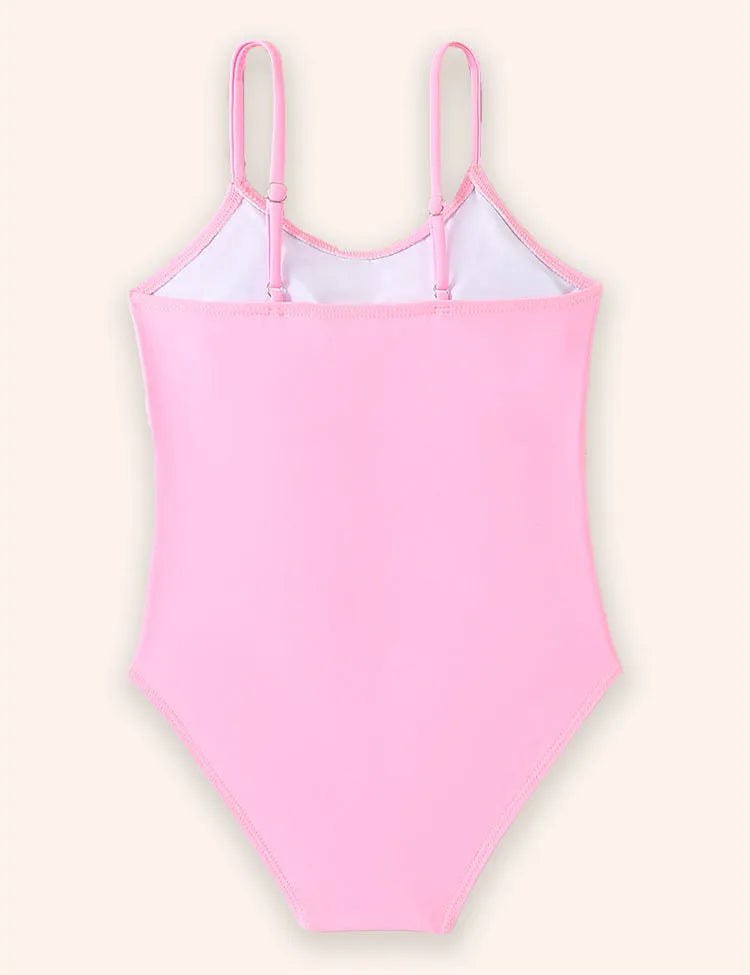 Costume da bagno con fascia in tinta unita