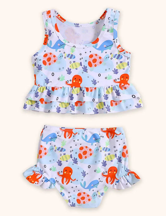 Octopus Printed Swimsuit
