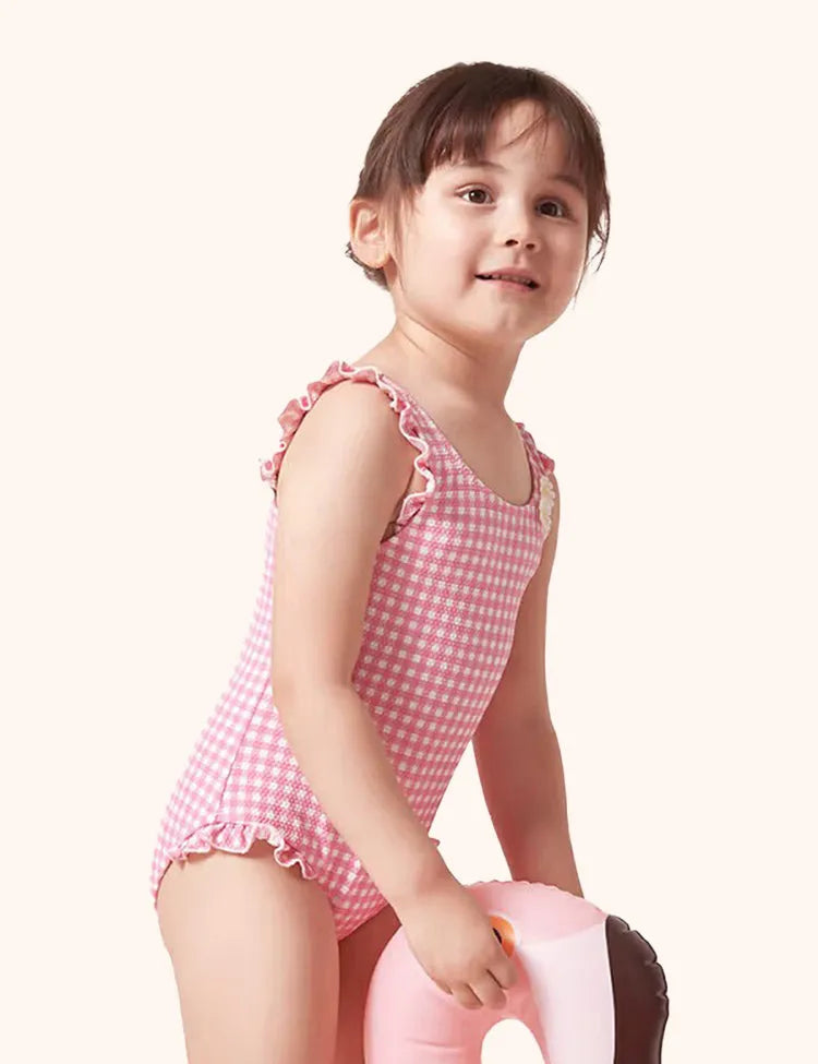 Plaid Printed Swimsuit