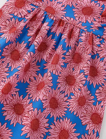 Flower Printed Sleeveless Dress