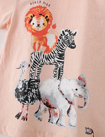 Cute Animal Printed T-Shirt
