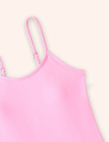 Costume da bagno con fascia in tinta unita