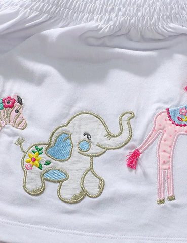 Set di magliette con applicazioni di animali