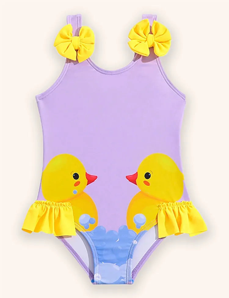 Cute Duck Bow Swimsuit