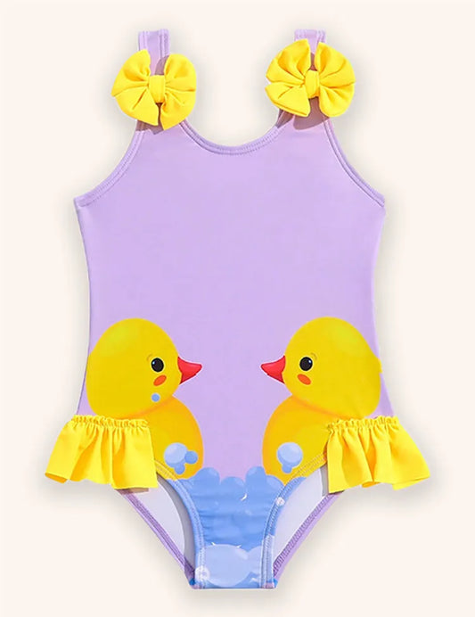 Cute Duck Bow Swimsuit