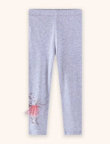 Princess Dancing Applique Leggings