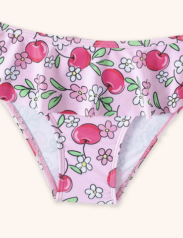 Cute Cherry Print Swimsuit