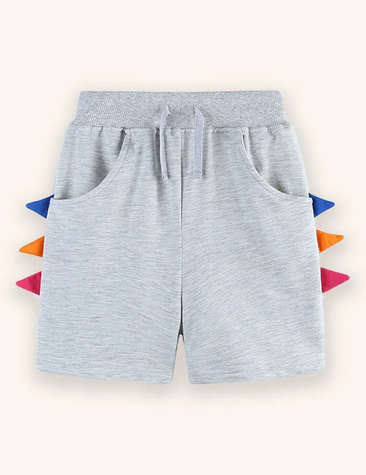Baumwoll-Shorts Mit Dinosaurierzähnen
