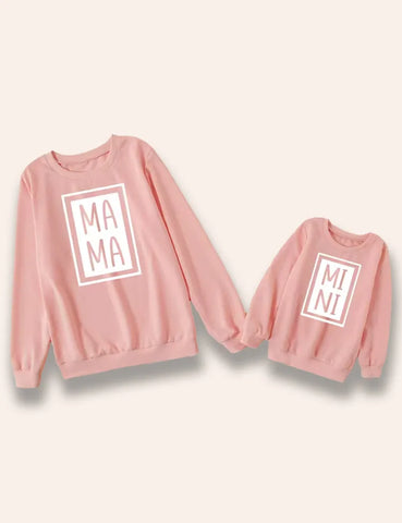 Valentinstag MAMA & MINI Bedrucktes Sweatshirt