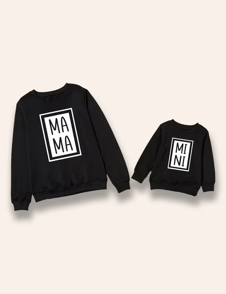 Valentinstag MAMA & MINI Bedrucktes Sweatshirt