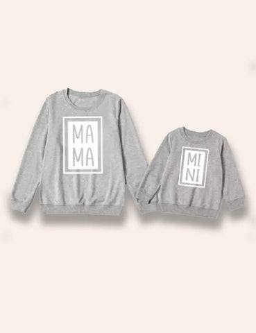 Valentinstag MAMA & MINI Bedrucktes Sweatshirt