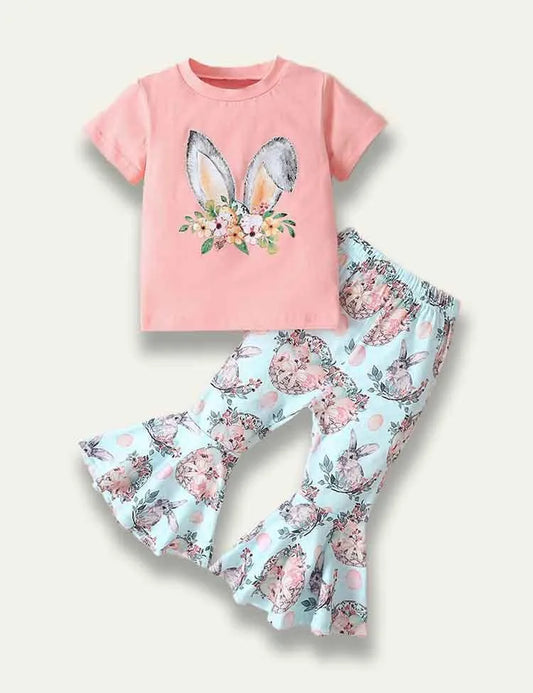Easter Cartoon Bunny Printed Suit - Mini Taylor