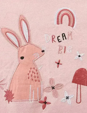 Dream Rabbit Appliqué Sweatshirt