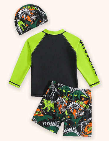 Dinosaur Printed Swimsuit