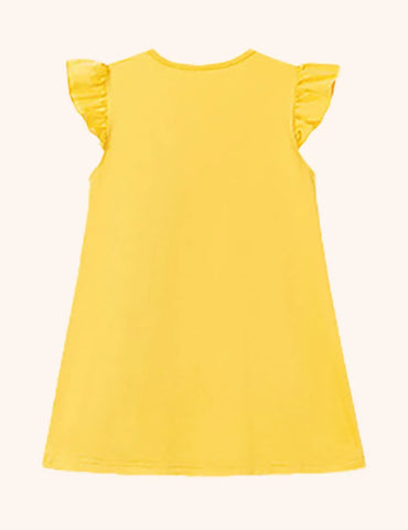 Bow Flower Printed Dress