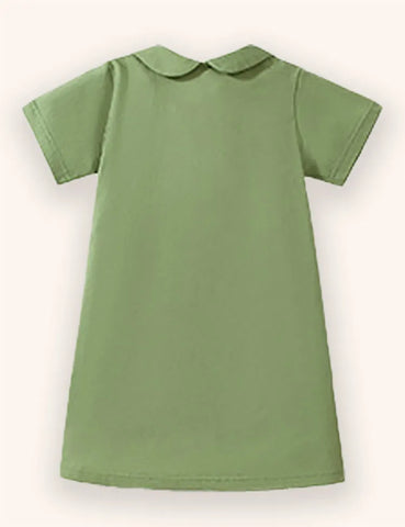 Cartoon Horse Applique Dress