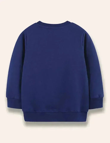 Sweatshirt mit Dinosaurier-Applikation