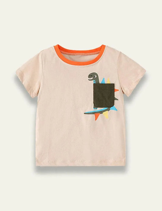 Dinosaur Round Neck T-shirt - Mini Taylor