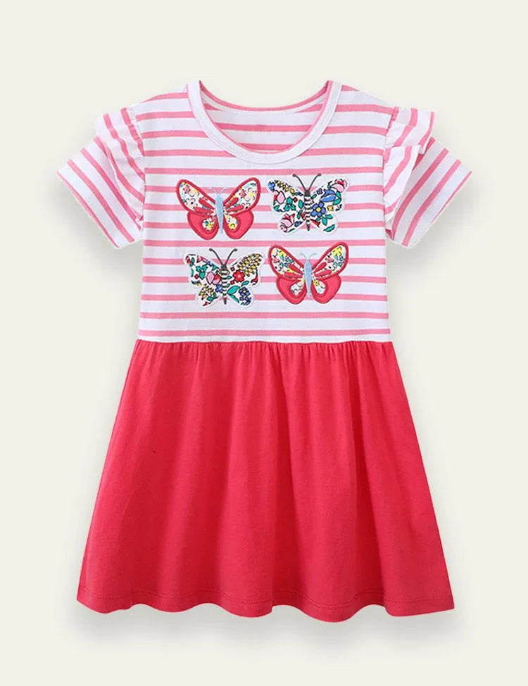 Cartoon Embroidered Princess Dress - Mini Taylor