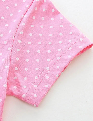 Kleid Mit Löwenapplikation Und Polka-Dots