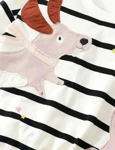Sweatshirt-Set Mit Dackel-Applikation