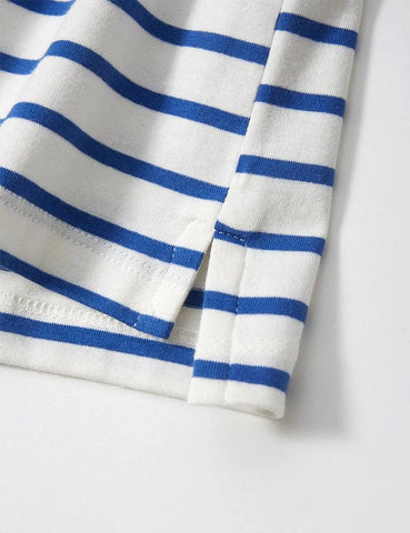 Striped Lace Collar T-shirt - Mini Taylor