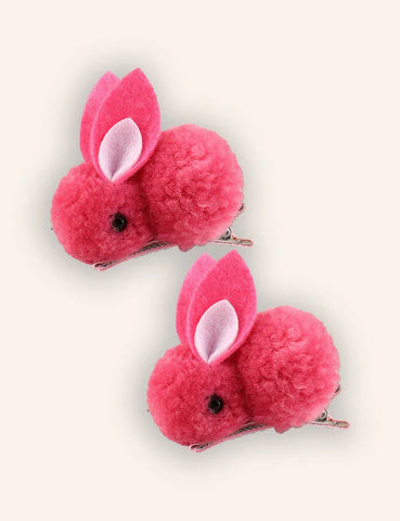 2er-Set Osterhasen Plüsch-Haarspangen