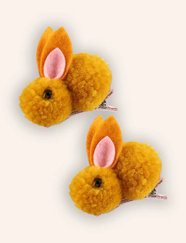 2er-Set Osterhasen Plüsch-Haarspangen