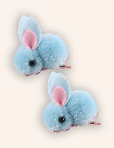 2er-Set Osterhasen Plüsch-Haarspangen