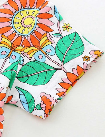 Kleid Mit Sonnenblumenprint