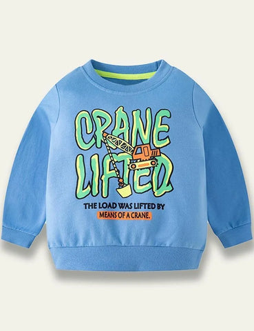 Crane Letter Printed Sweatshirt - Mini Taylor