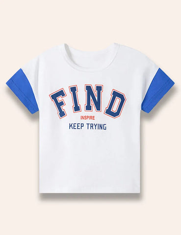 T-Shirt mit Buchstabenprint