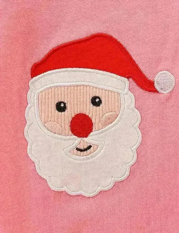 Weihnachtliche Hosen mit Weihnachtsmann-Applikation
