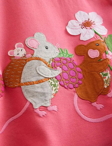 Elsie Big Appliqué Dress