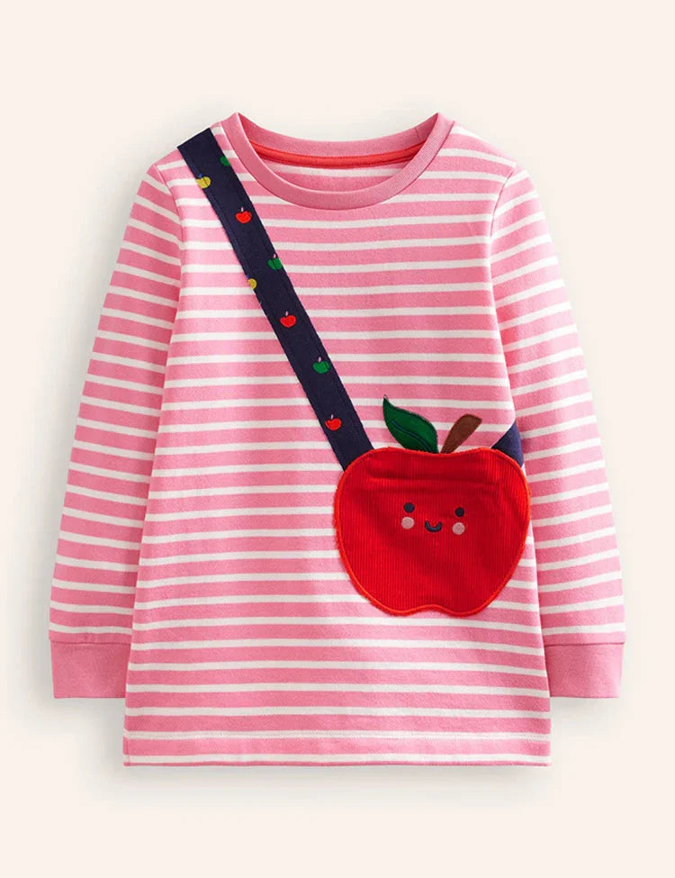 Apple Bag Appliqué Dress