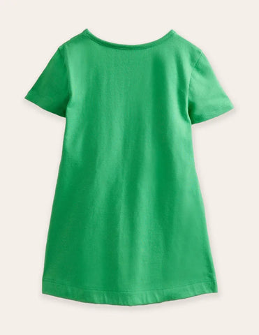 Kleid mit Cartoon-Welpen-Applikation