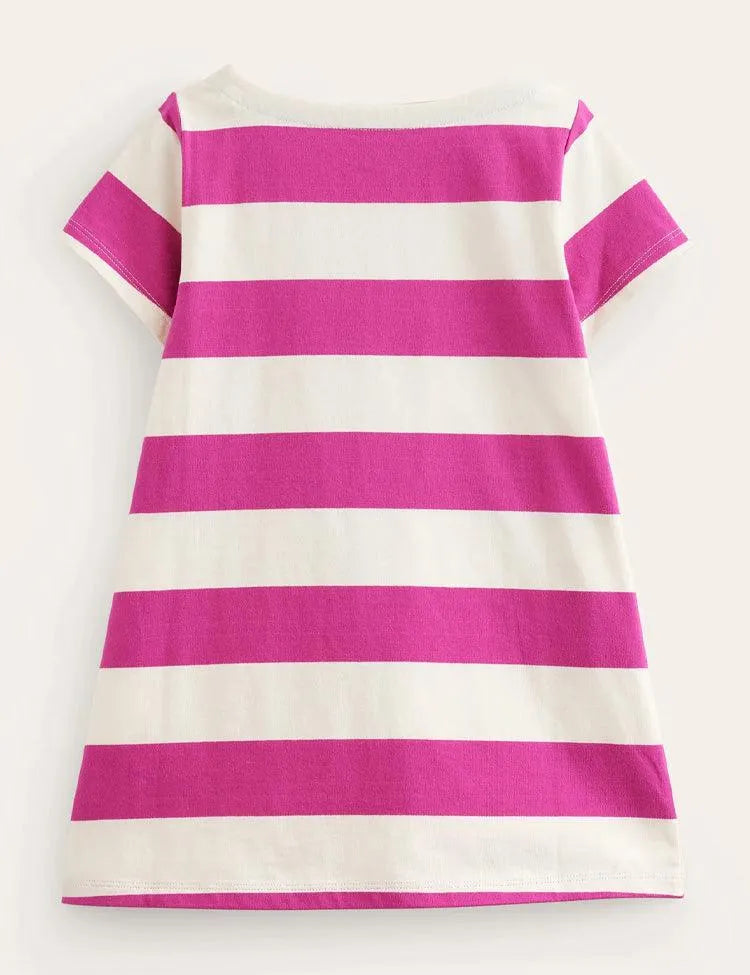 Cartoon Embroidered Dress - Mini Taylor