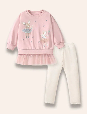 Feenmaus-Tüll-Sweatshirt-Set