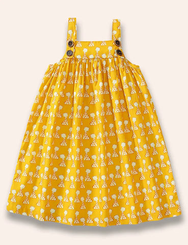 Giraffe Full Printed Strap Dress