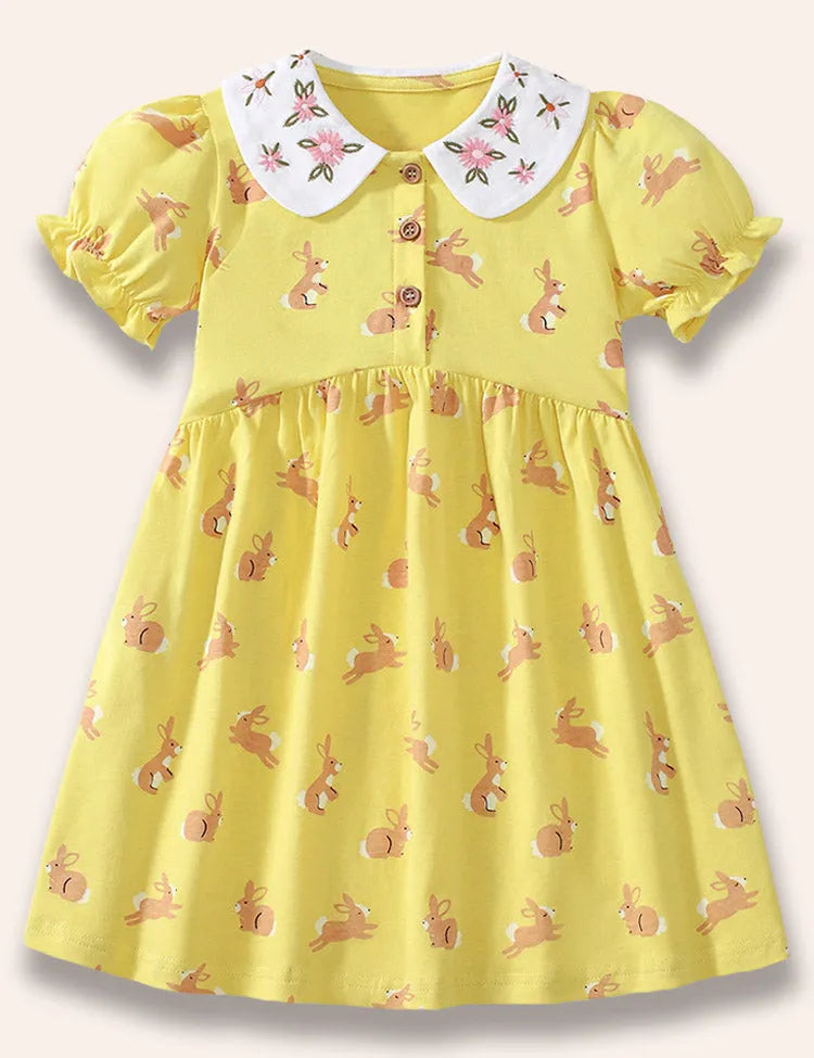 Rabbit Full Prined Dress
