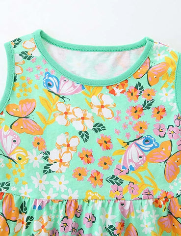 Series Printed Vest Dress