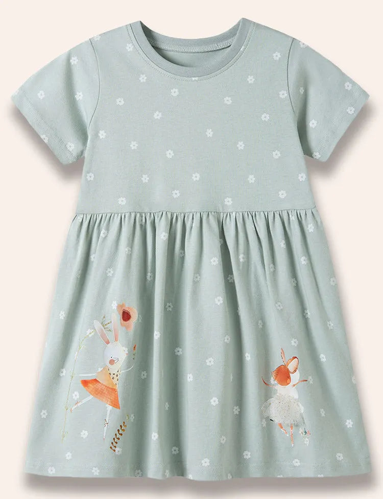 Kleid mit Motiv „Kleiner Tierfreund“