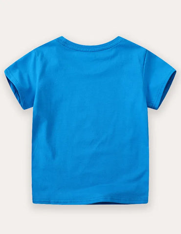 Dinosaur Print Short-sleeved T-shirt