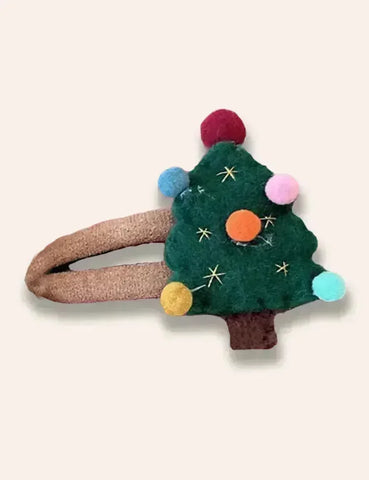1PCS Christmas Fluffy Hairclip