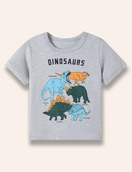 T-shirt con stampa multi dinosauro