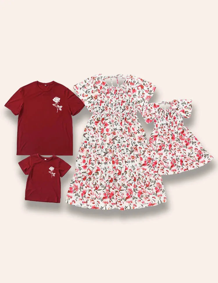 Family Matching Floral Outfits